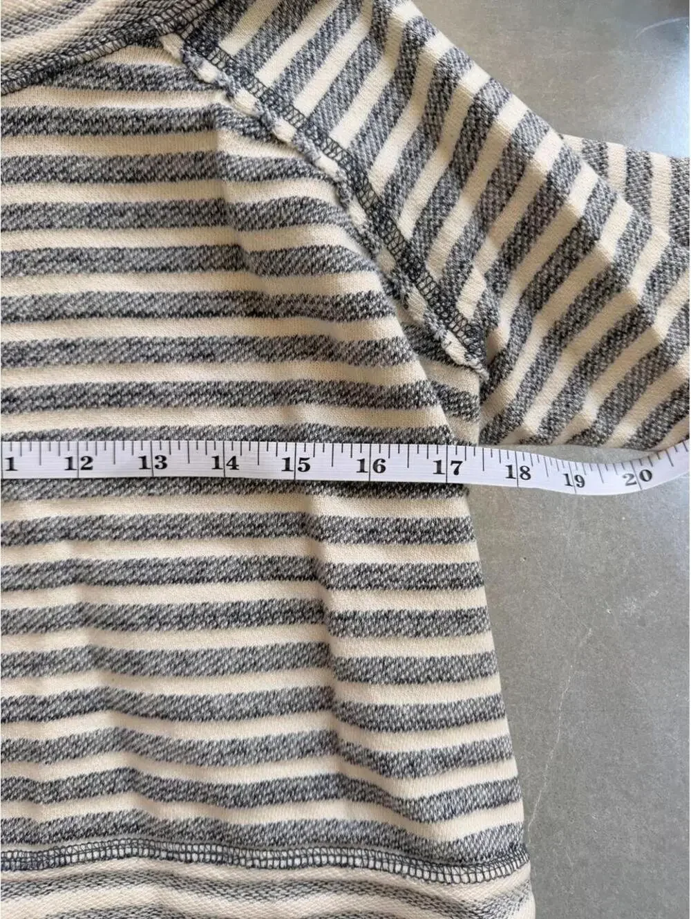 Free People Striped Long Sleeve cropped sweater | Women’s XS